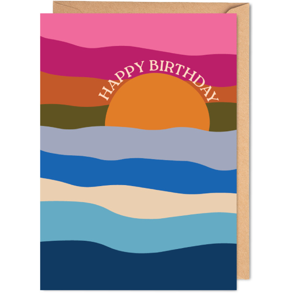 Seascape Birthday Card