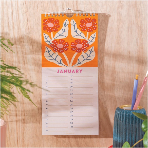 Les Fleurs Perpetual Birthday Calendar - Image 4