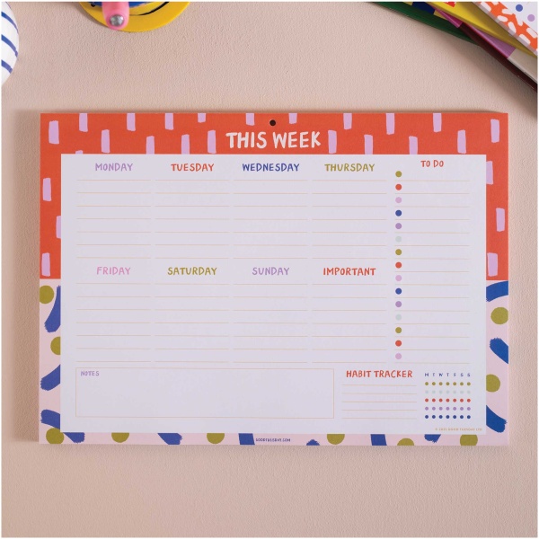 A4 Colour Flow Weekly Planner Pad - Image 6
