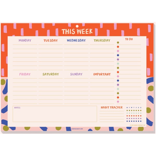 A4 Colour Flow Weekly Planner Pad - Image 5