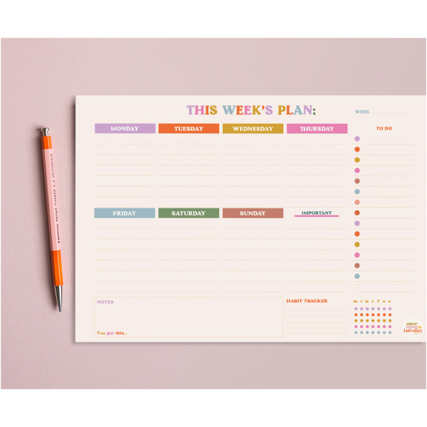 A4 You Got This Weekly Planner Pad - Image 4