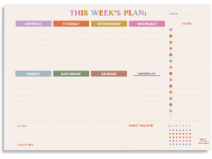 A4 You Got This Weekly Planner Pad
