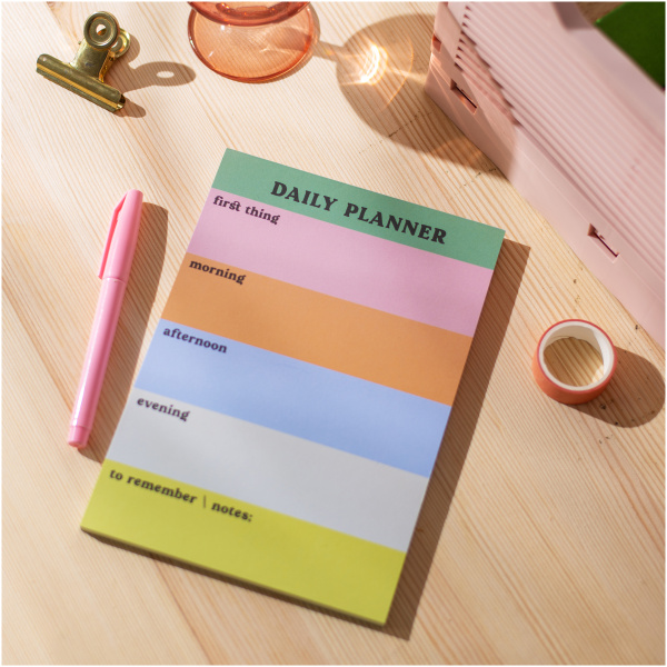 A5 Multicolour Daily Planner Pad - Image 2