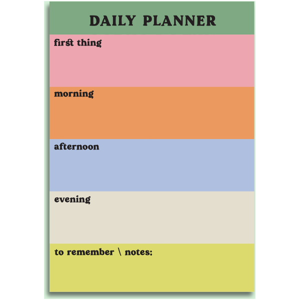 A5 Multicolour Daily Planner Pad - Image 3