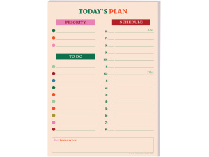 A5 Work Hard, Play Nice Daily Planner Pad