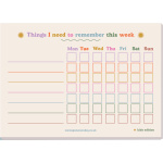 A5 Kids Weekly Planner Pad- Things I need to remember this week
