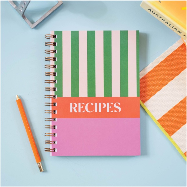 A5 Cabana Stripe Recipe Journal - Image 2