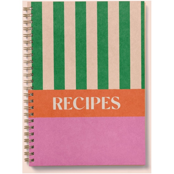 A5 Cabana Stripe Recipe Journal - Image 5