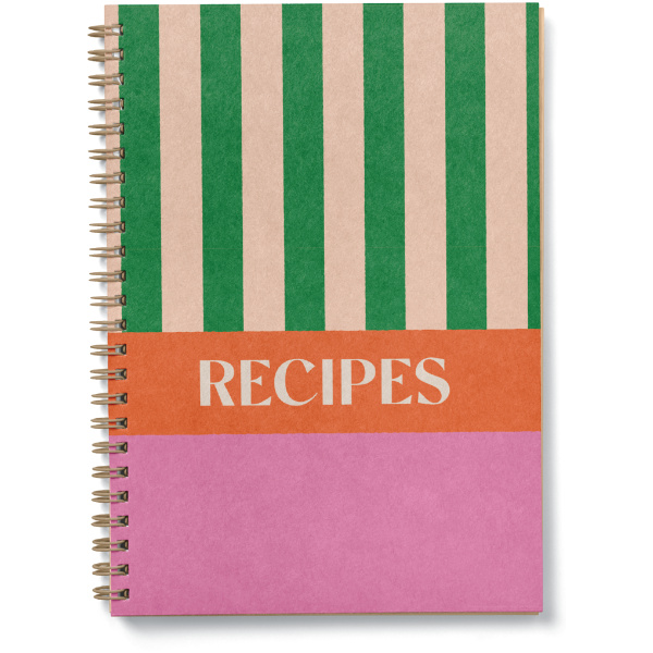 A5 Cabana Stripe Recipe Journal