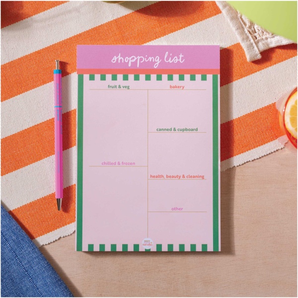 A5 Cabana Stripe Shopping List Pad - Image 6