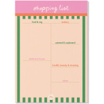 A5 Cabana Stripe Shopping List Pad