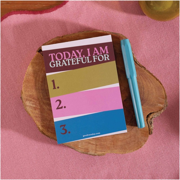 A6 Work Hard, Play Nice Gratitude Pad - Image 5