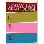 A6 Work Hard, Play Nice Gratitude Pad