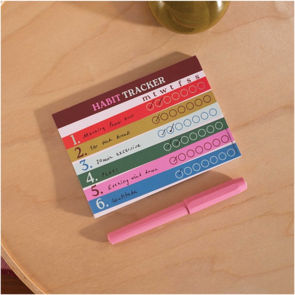 A6 Work Hard, Play Nice Habit Tracker - Image 2