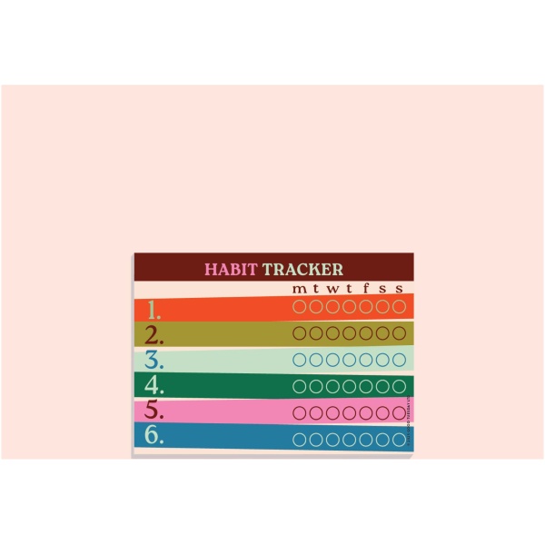 A6 Work Hard, Play Nice Habit Tracker - Image 3