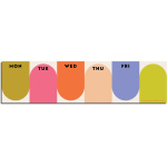 Bright Arches Keyboard Pad Weekly Planner