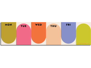 Bright Arches Keyboard Pad Weekly Planner