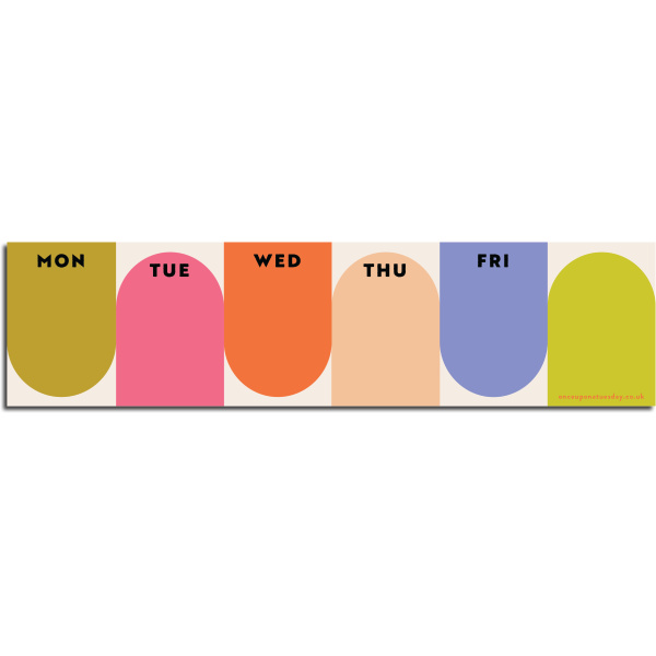 Bright Arches Keyboard Pad Weekly Planner