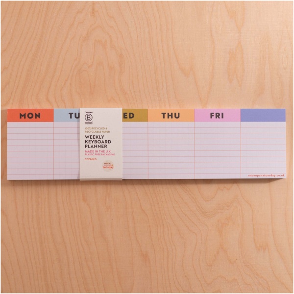 Colourful Grid Keyboard Pad Weekly Planner - Image 4
