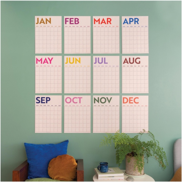 12x A3 Extra Large Simply Bright Wall Planner - Image 2