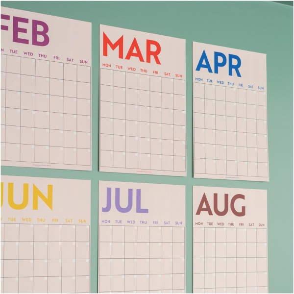 12x A3 Extra Large Simply Bright Wall Planner - Image 3