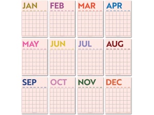 12x A3 Extra Large Simply Bright Wall Planner