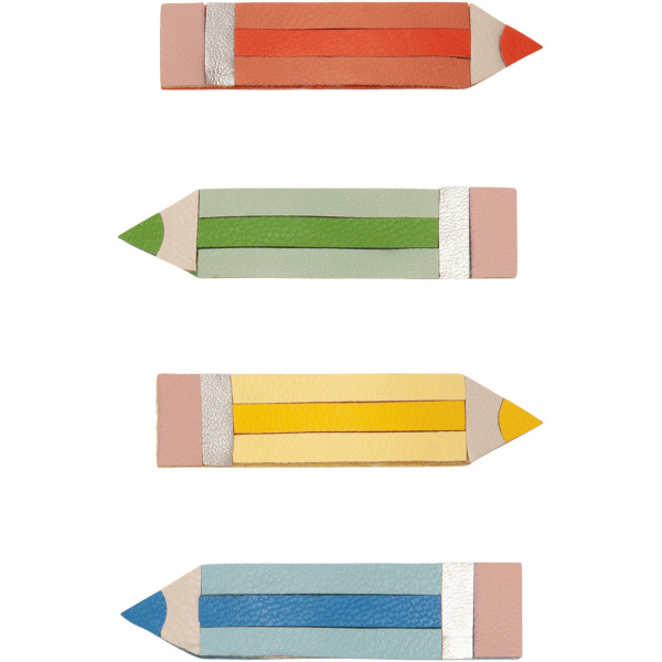 Colouring pencil clips