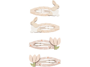 Bunny & flower clic clacs
