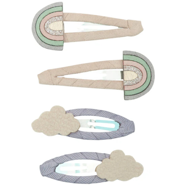 Rainbow & cloud clips