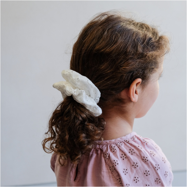 Giant Broderie Anglaise Scrunchie - Image 3