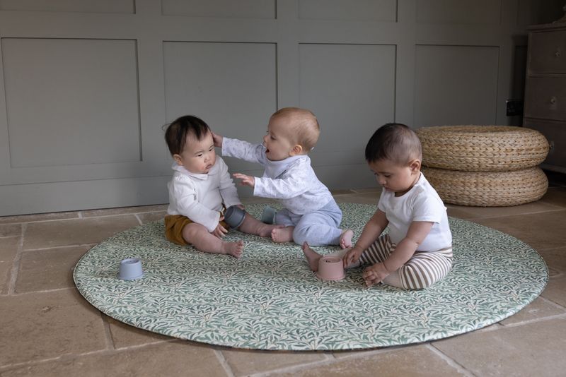 The Willow Boughs & Strawberry Thief Round Playmat - Image 2