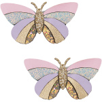 Striped Butterfly Clips