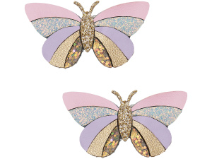 Striped Butterfly Clips