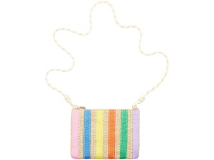 Striped Straw Bag