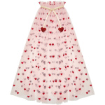 Heart Print Cape