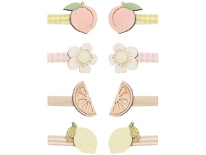 Peachy Citrus Mini Clips