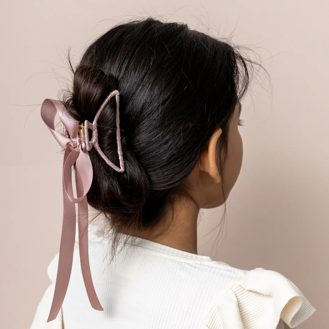 Ribbon Wrapped Claw Clip - Image 2