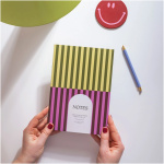 A5 Pistachio Stripe Notebook