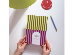 A5 Pistachio Stripe Notebook