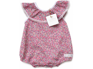 Liberty of London Romper - Dark Pink