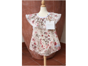 Liberty of London Romper - Dusty Pink
