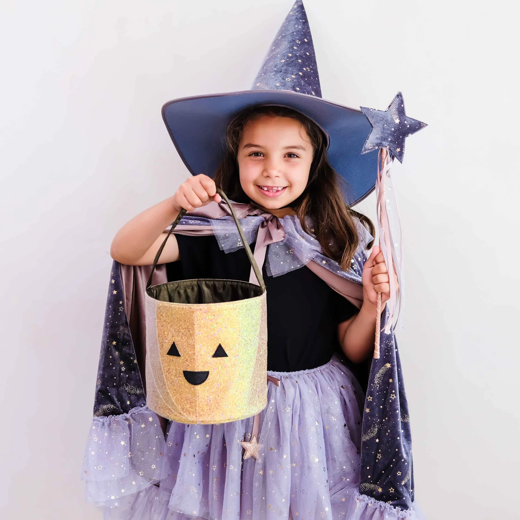 Glitter Pumpkin Trick Or Treat Bag (AW26) - Image 4