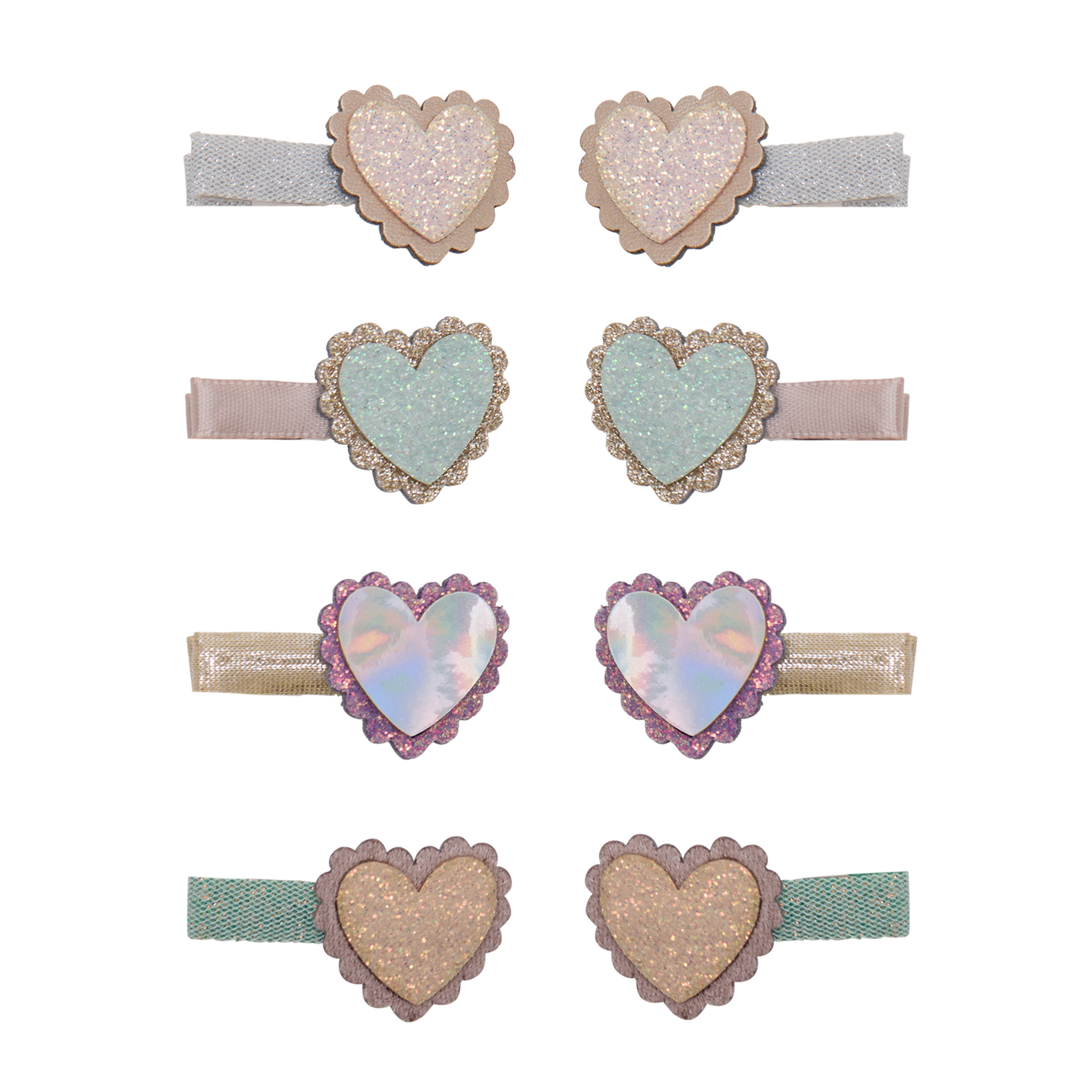 Scalloped Heart Salon Hair Clips (AW26)