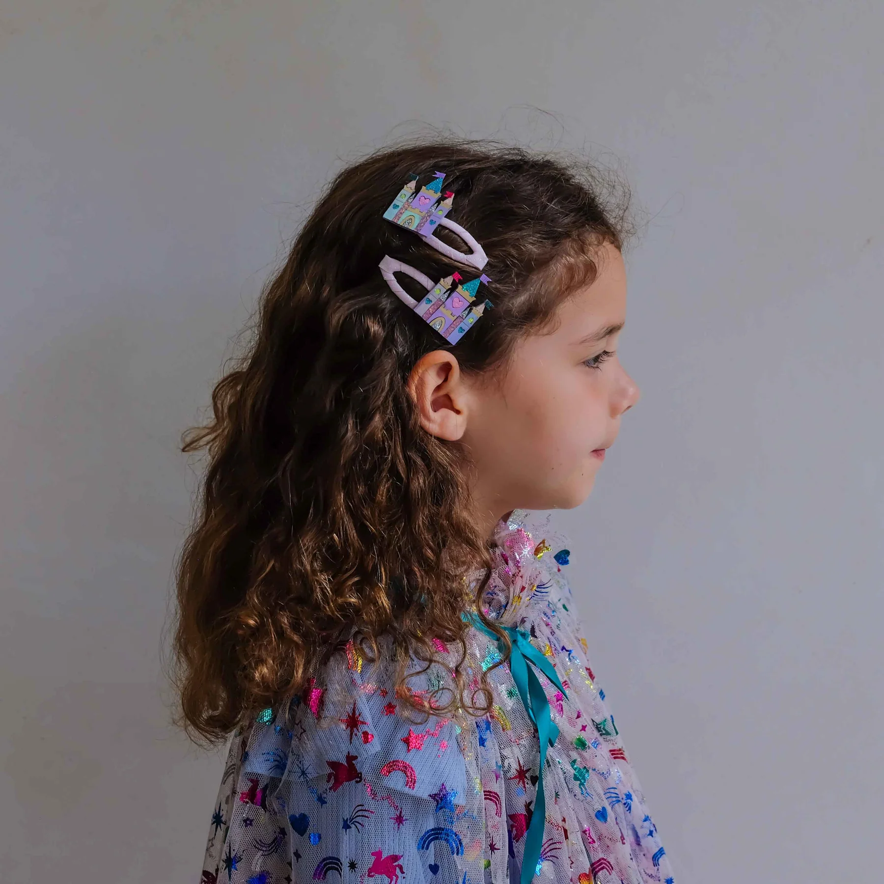 Rainbow Castle Hair Clips (AW26) - Image 3