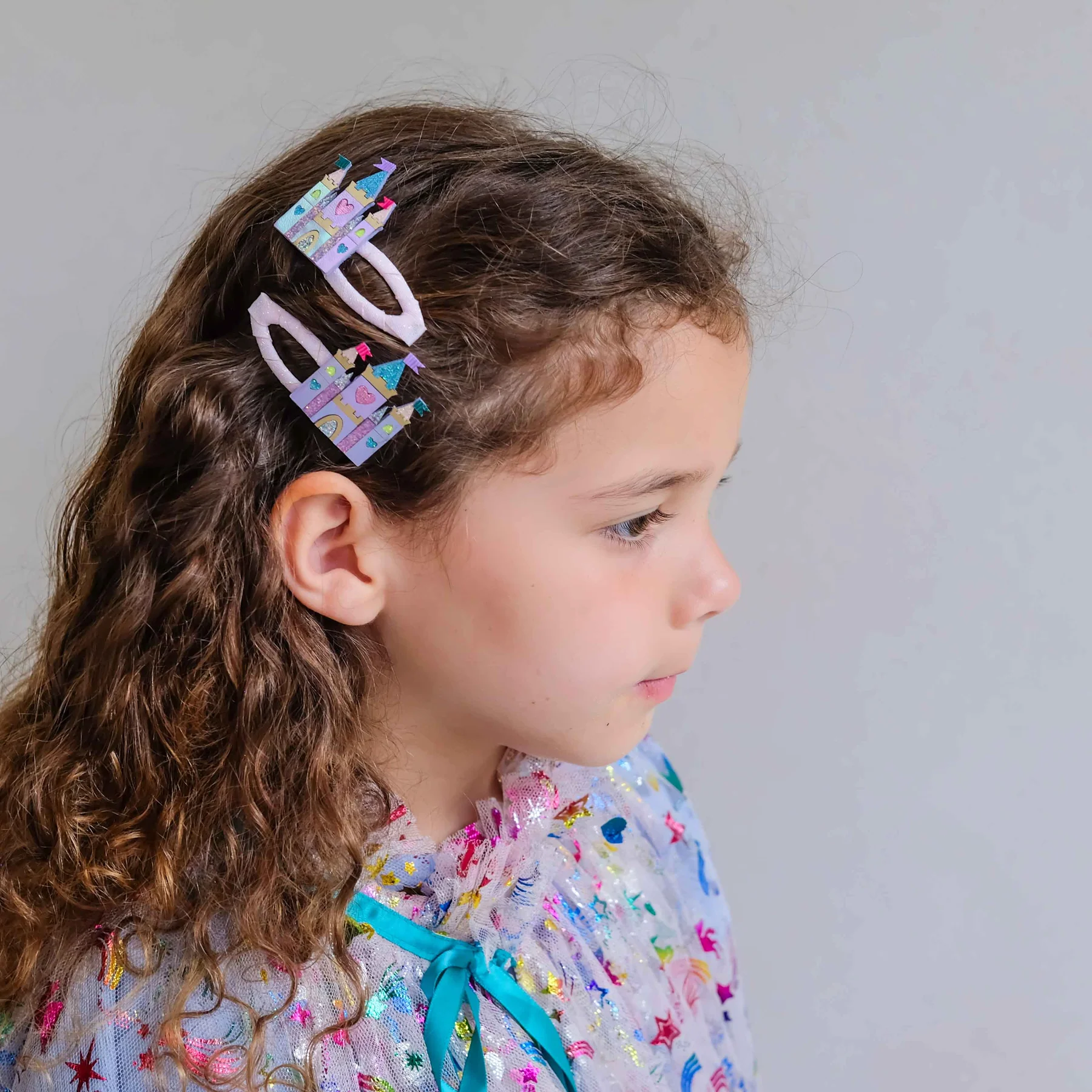 Rainbow Castle Hair Clips (AW26) - Image 2