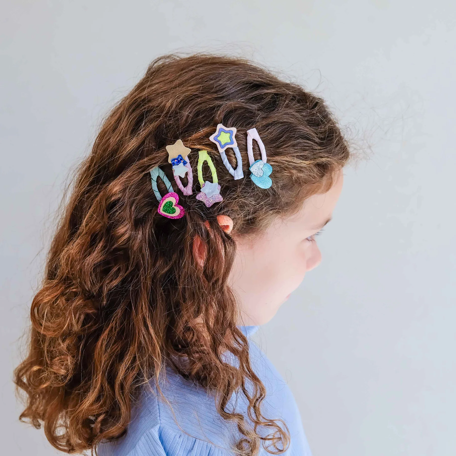 Layered Hearts And Stars Mini Hair Clips (AW26) - Image 2