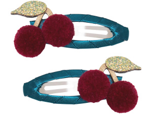 Pom Pom Cherries Hair Clips (AW26)