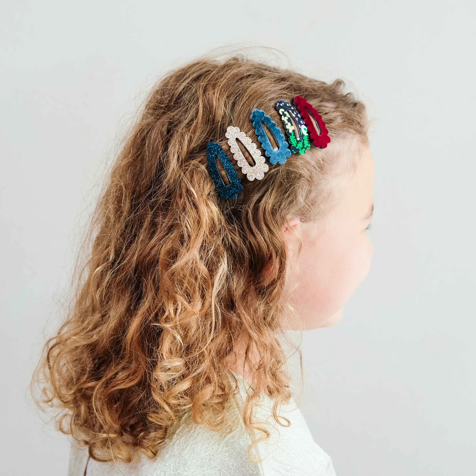 Blackberry Scalloped Mini Hair Clips (AW26) - Image 4