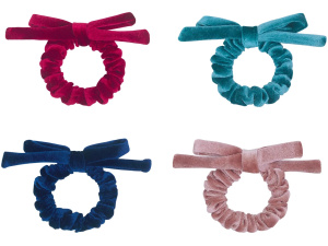 Blackberry Velvet Bow Scrunchies (AW26)
