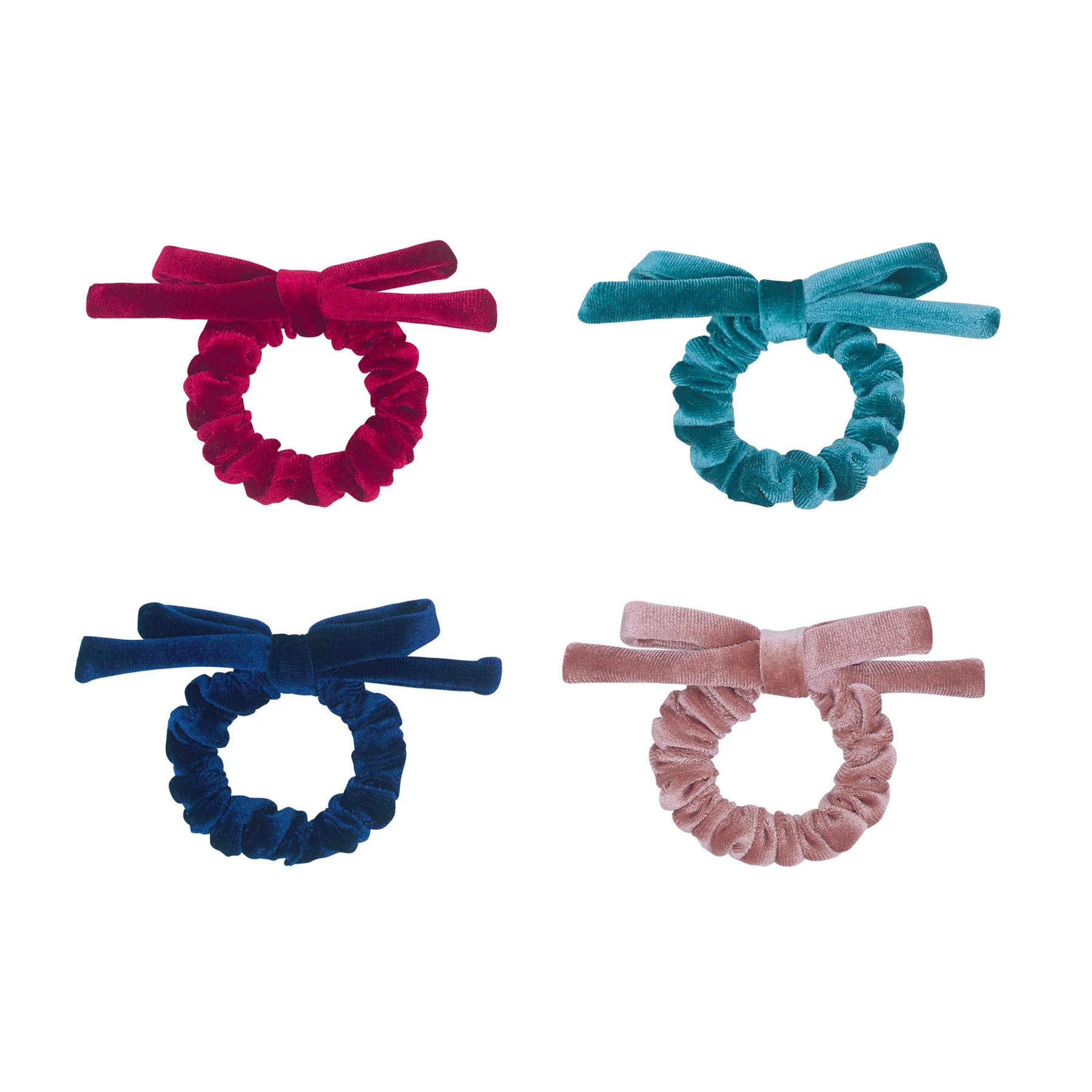 Blackberry Velvet Bow Scrunchies (AW26)